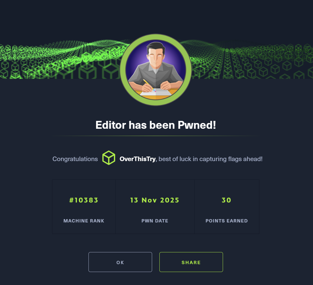 Editor has been Pwned!
